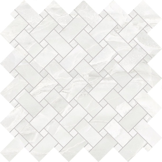Tele di Marmo Selection White Paradise Intrecci | Ceramic mosaics | EMILGROUP