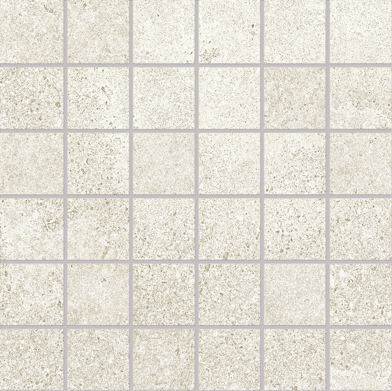 Re-Play Concrete Mosaico 5x5 White | Mosaici ceramica | EMILGROUP