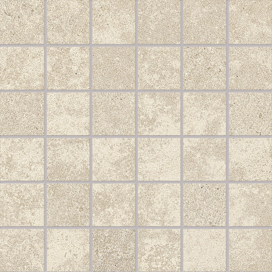 Re-Play Concrete Mosaico 5x5 Sand | Ceramic mosaics | EMILGROUP