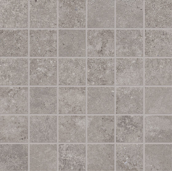 Re-Play Concrete Mosaico 5x5 Dark Grey | Ceramic mosaics | EMILGROUP
