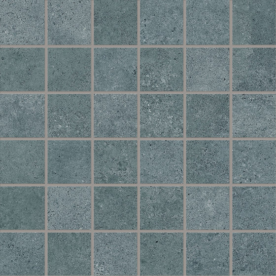 Re-Play Concrete Mosaico 5x5 Verdigris | Keramik Mosaike | EMILGROUP