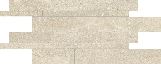 Re-Play Concrete Listelli Sfalsati Sand | Ceramic tiles | EMILGROUP