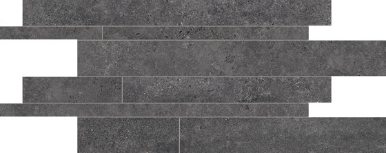 Re-Play Concrete Listelli Sfalsati Anthracite | Ceramic tiles | EMILGROUP