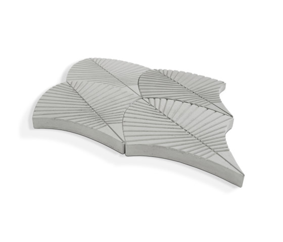 3D Cement Tile | Leaf | Dalles de béton | Eso Surfaces