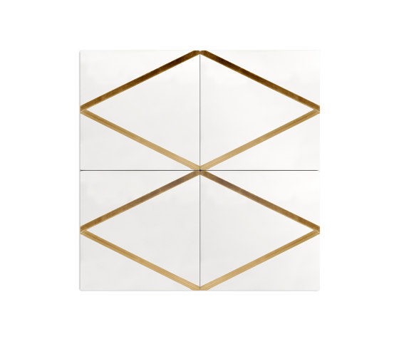 Brass Inlay Cement Tile | Arrow | Dalles de béton | Eso Surfaces