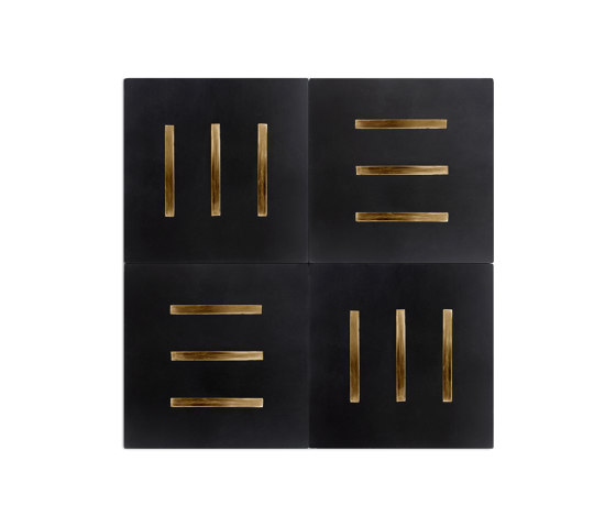 Brass Inlay Cement Tile | Lines | Piastrelle cemento | Eso Surfaces