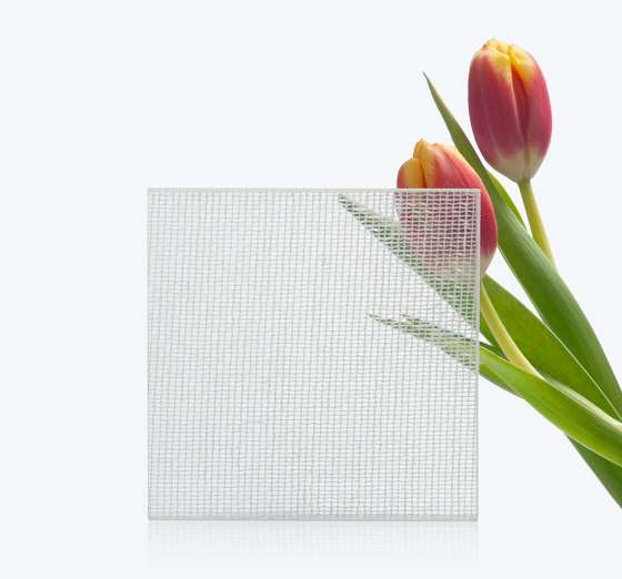 Glam Fabric | Offwhite_Mesh | Decorative glass | S-Plasticon