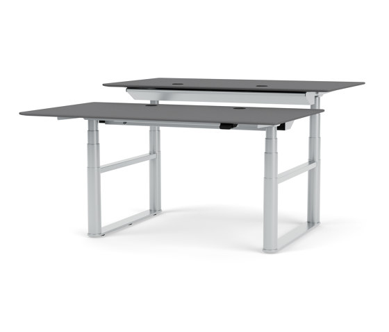 HiLow Double – height-adjustable desk with double frame | Montana Furniture | Scrivanie | Montana Furniture