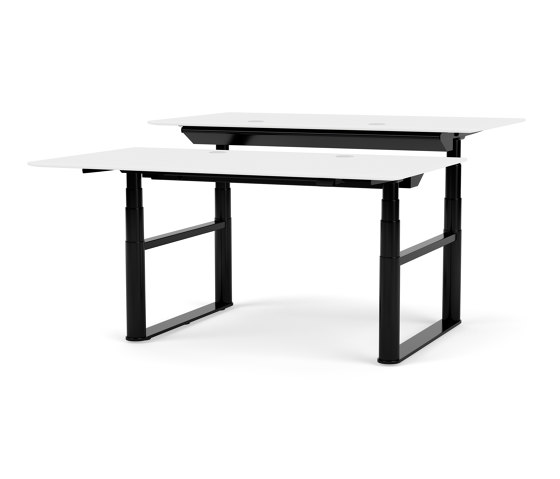 HiLow Double – height-adjustable desk with double frame | Montana Furniture | Tavoli contract | Montana Furniture