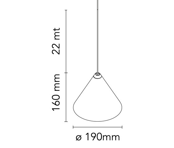 String Light – Cone head – 12mt cable | Suspended lights | Flos