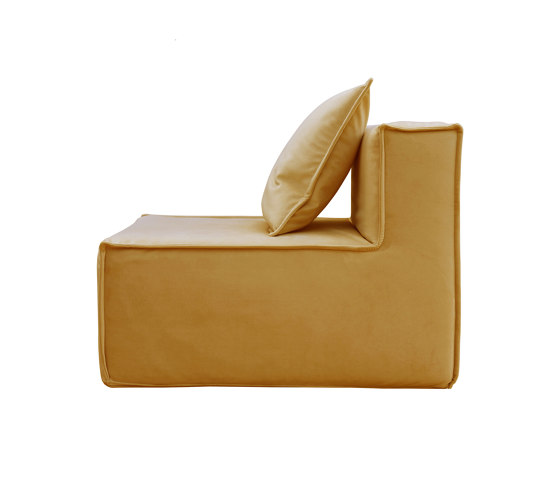 Mademoiselle T with backrest gold | Sofás | Filippo Ghezzani