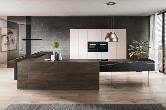 36e8 Marble XGlass Kitchen - 1094 | Fitted kitchens | LAGO