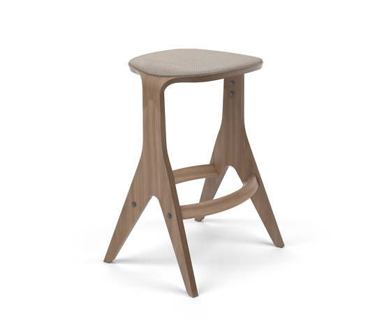 Lavitta Counter Stool 65 with Leather Upholstery - Dark Oak | Sedie bancone | Poiat