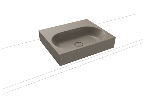 Centro Countertop Washbasin 120mm warm grey 60 | Lavabi | Kaldewei