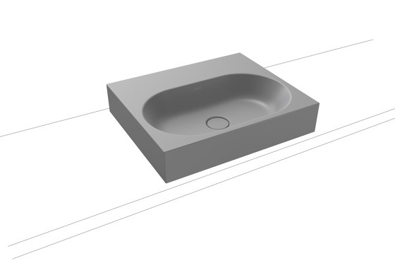 Centro Countertop Washbasin 120mm cool grey 30 | Wash basins | Kaldewei