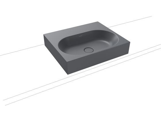 Centro Countertop Washbasin 120mm cool grey 70 | Lavabi | Kaldewei