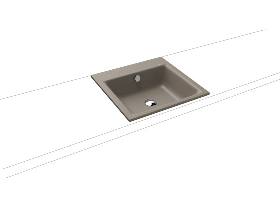 Puro Built-in washbasin warm grey 60 | Wash basins | Kaldewei