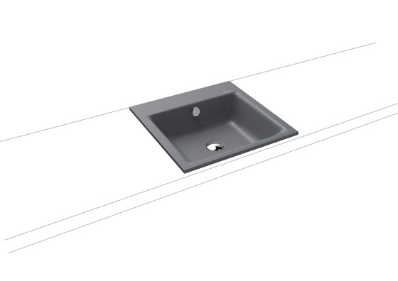 Puro Built-in washbasin cool grey 70 | Wash basins | Kaldewei