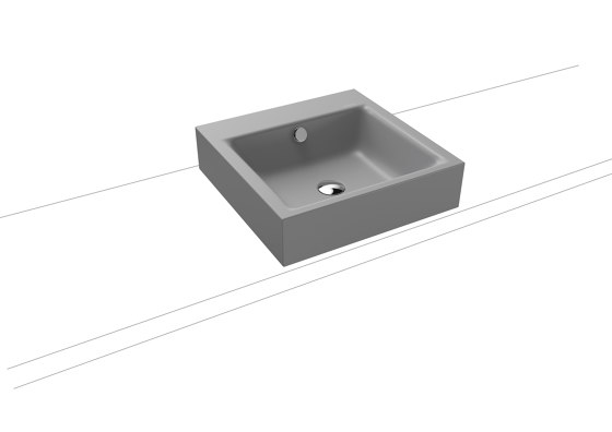 Puro countertop washbasin 120mm cool grey 30 | Lavabos | Kaldewei