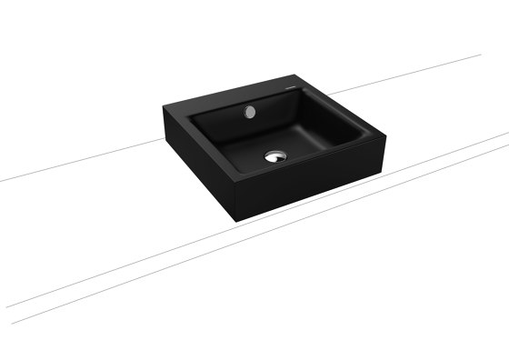 Puro Aufsatzwaschtisch 120mm schwarz matt 100 | Waschtische | Kaldewei