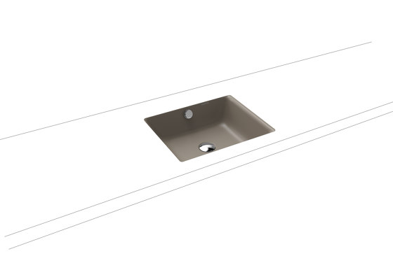Puro undercounter washbasin warm grey 60 | Wash basins | Kaldewei
