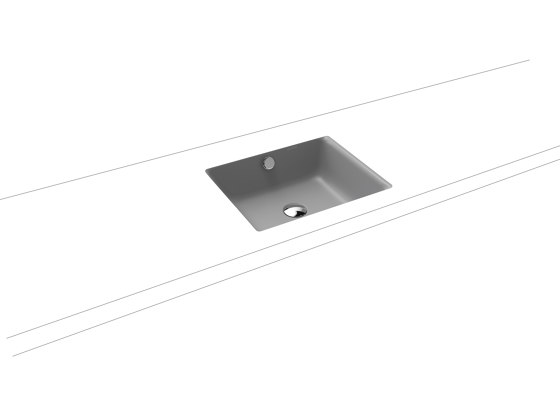 Puro undercounter washbasin cool grey 30 | Lavabi | Kaldewei