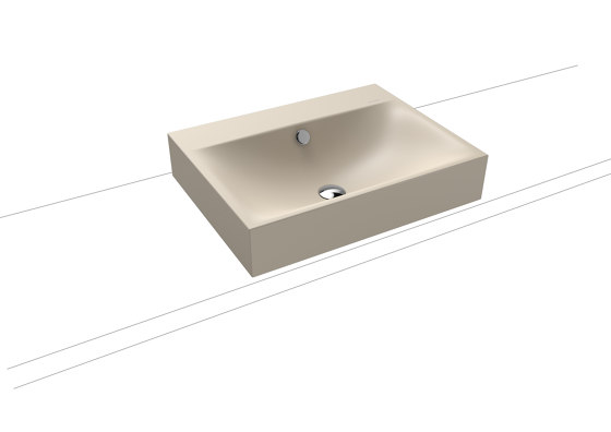 Silenio countertop washbasin 120mm warm beige 20 | Lavabos | Kaldewei