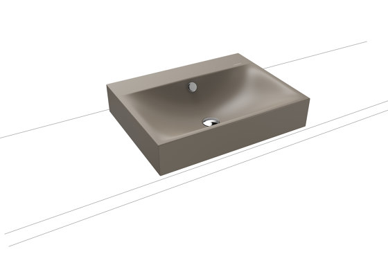 Silenio countertop washbasin 120mm warm grey 60 | Lavabos | Kaldewei