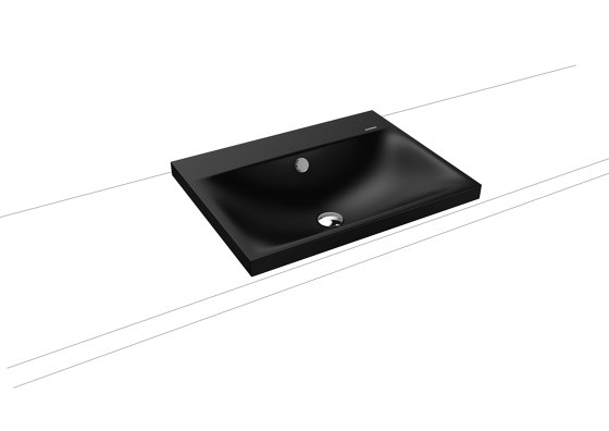 Silenio countertop washbasin 40mm black matt 100 | Wash basins | Kaldewei