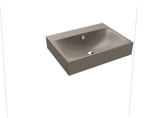 Silenio wall-hung washbasin warm grey 60 | Wash basins | Kaldewei