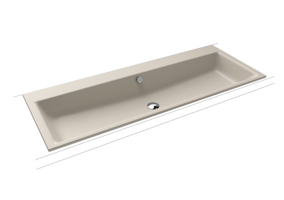 Puro Built-in double washbasin warm grey 10 | Lavabos | Kaldewei
