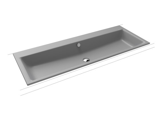 Puro Built-in double washbasin cool grey 30 | Wash basins | Kaldewei