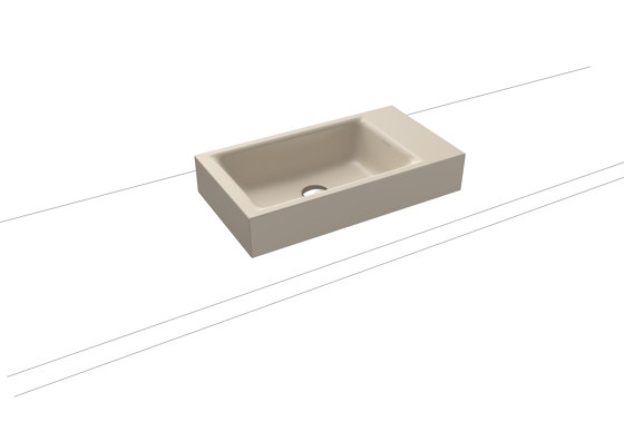 Puro countertop handbasin warm beige 20 | Lavabos | Kaldewei