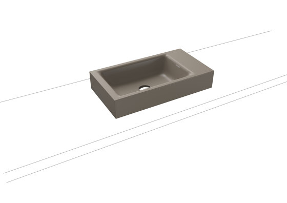 Puro countertop handbasin warm grey 60 | Lavabi | Kaldewei