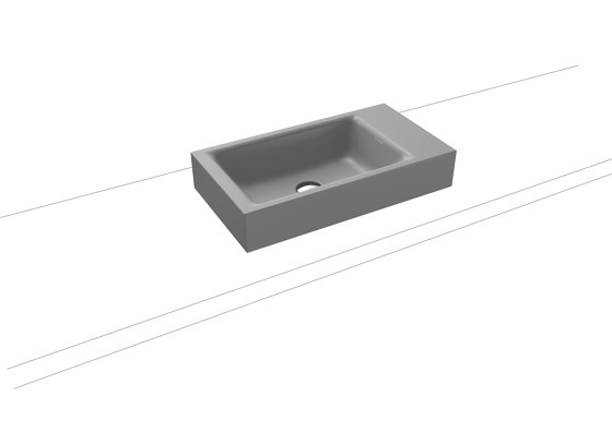 Puro countertop handbasin cool grey 30 | Wash basins | Kaldewei