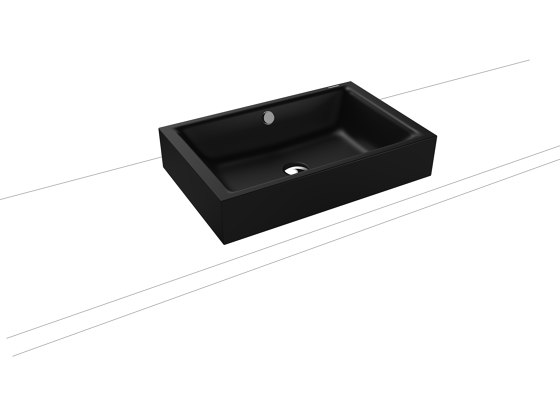 Puro S countertop washbasin 120mm cool grey 90 | Wash basins | Kaldewei