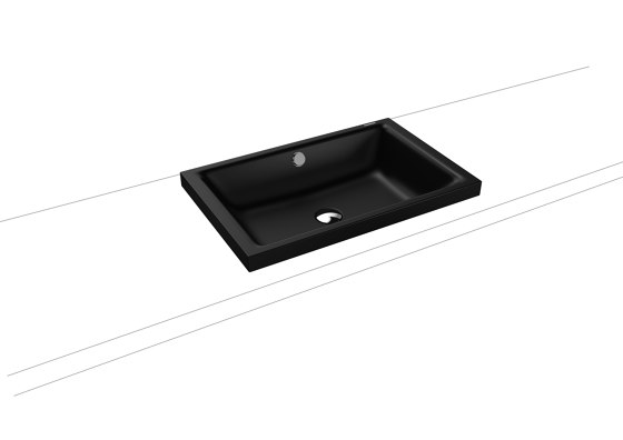 Puro S countertop washbasin 40mm black matt 100 | Lavabi | Kaldewei