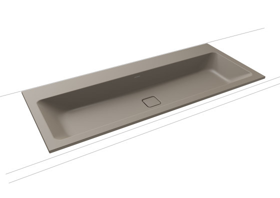 Cono Built-in double Washbasin warm grey 60 | Wash basins | Kaldewei