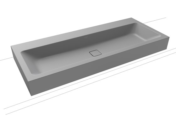 Cono Wall-hung double washbasin cool grey 30 | Wash basins | Kaldewei
