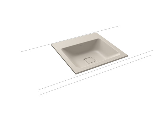 Cono built-in washbasin warm grey 10 | Wash basins | Kaldewei