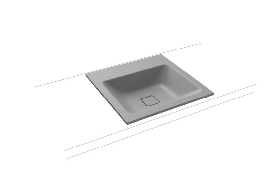 Cono built-in washbasin cool grey 30 | Wash basins | Kaldewei