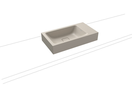 Cono countertop handbasin warm grey 10 | Lavabos | Kaldewei