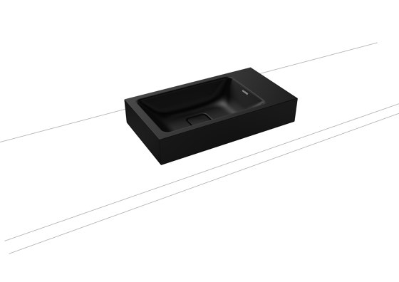 Cono countertop handbasin black matt 100 | Lavabi | Kaldewei