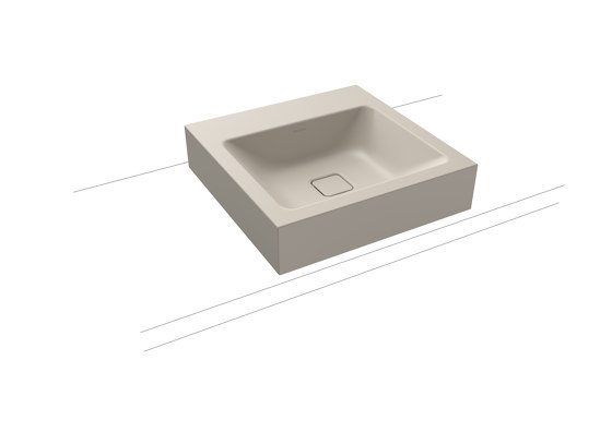 Cono Countertop washbasin 120mm warm grey 10 | Wash basins | Kaldewei