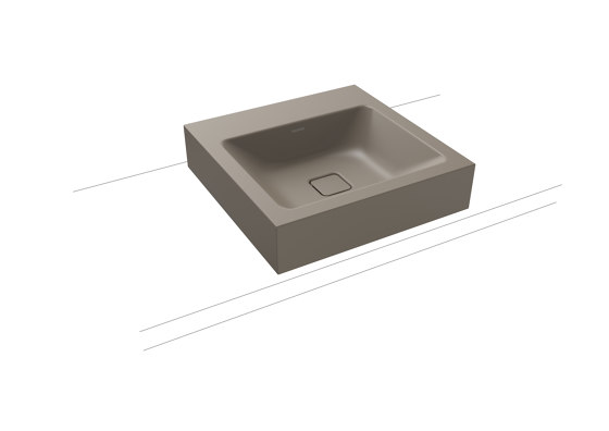 Cono Countertop washbasin 120mm warm grey 60 | Lavabos | Kaldewei