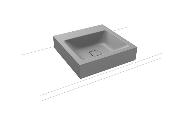Cono Countertop washbasin 120mm cool grey 30 | Wash basins | Kaldewei
