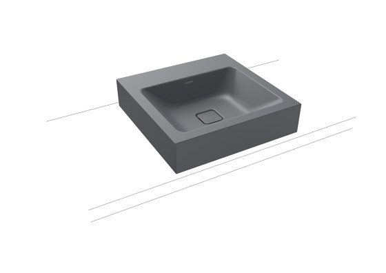 Cono Countertop washbasin 120mm cool grey 70 | Wash basins | Kaldewei