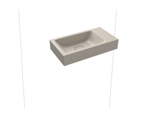 Cono Wall-hung handbasin warm grey 10 | Wash basins | Kaldewei