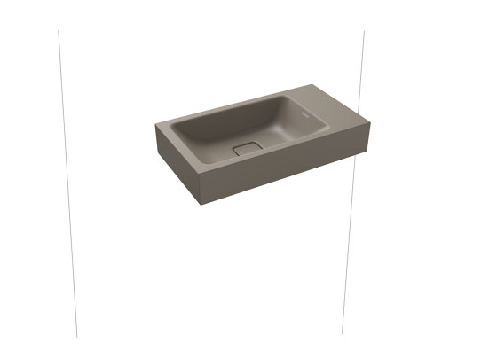 Cono Wall-hung handbasin warm grey 60 | Wash basins | Kaldewei