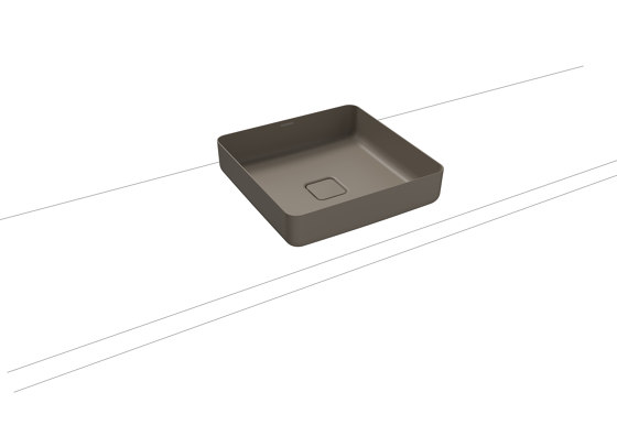 Miena washbowl (rectangular) warm grey 60 | Wash basins | Kaldewei